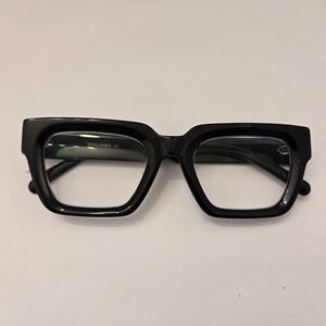 YESGLASSES Hardy Black Eyeglass Frames 54-20-145 Unisex Square Thick Frame